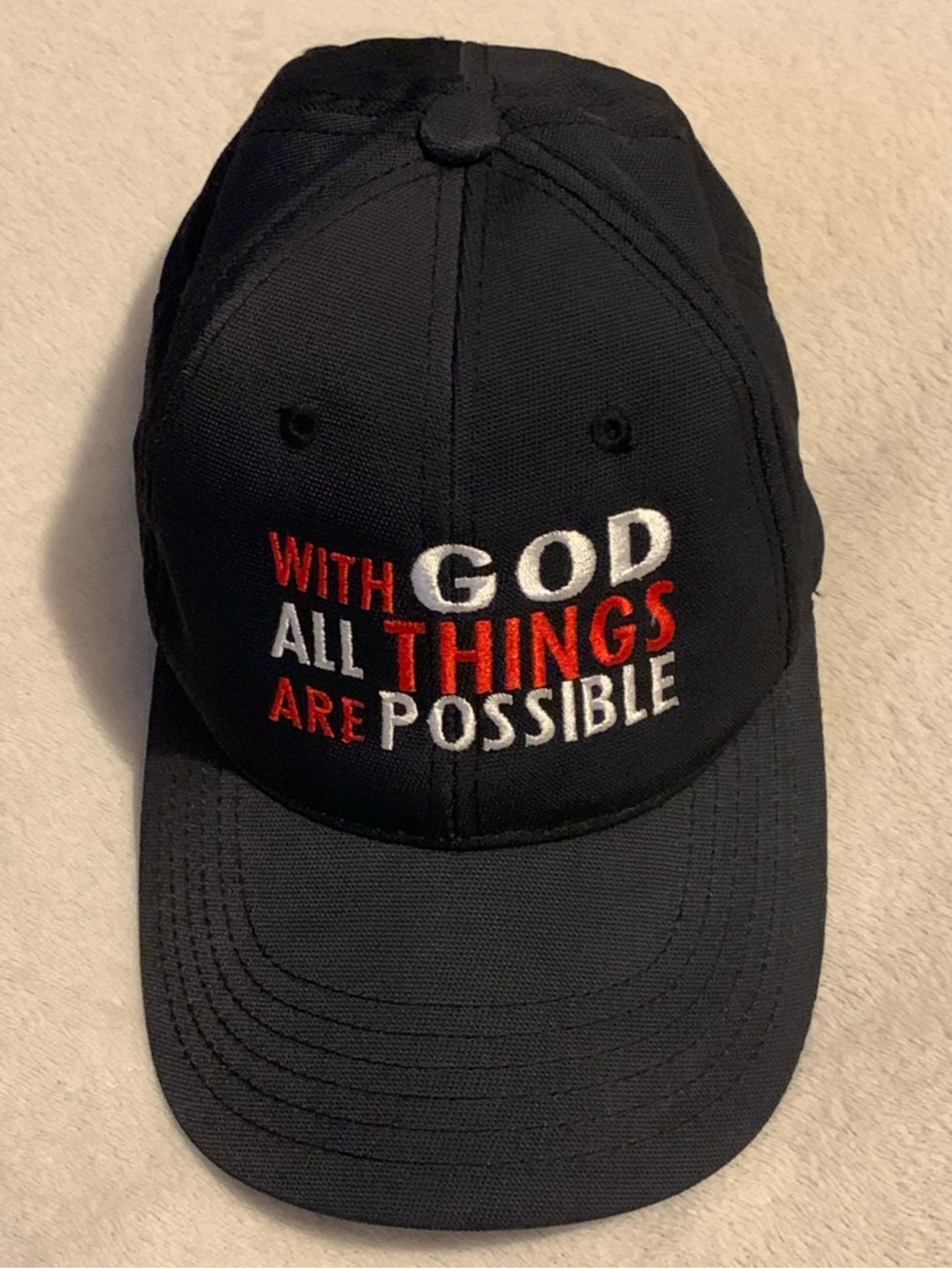 With God All Things Are Possible hat
